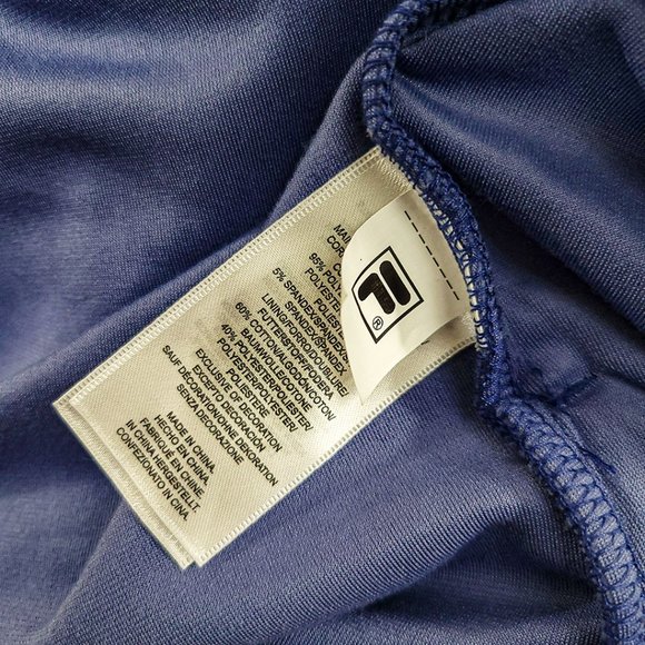 Fila Velour Quarter Zip Hoodie| NWT |Marlin Blue - Picture 7 of 10